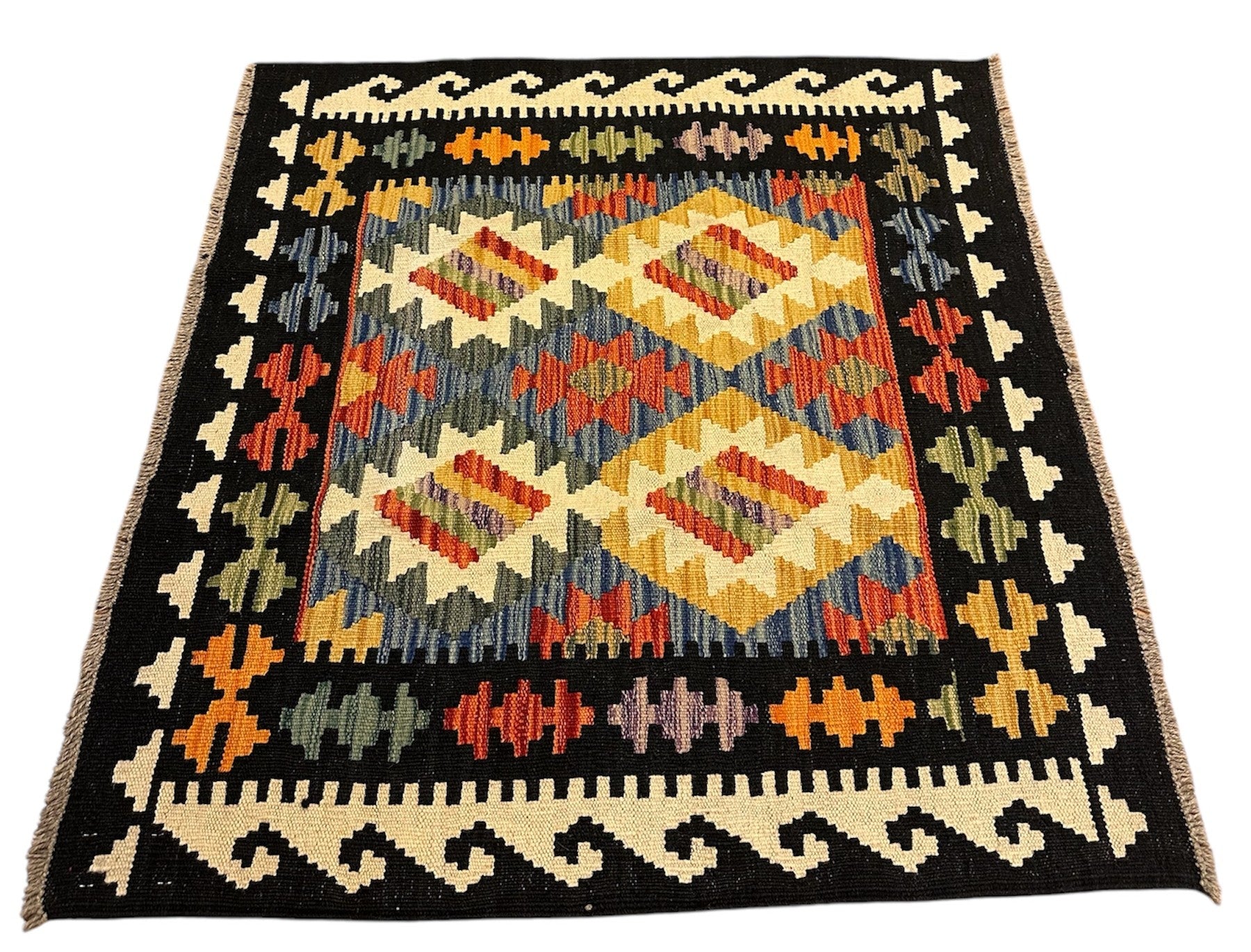 AFGHAANSE KELIM 94 X 104 CM