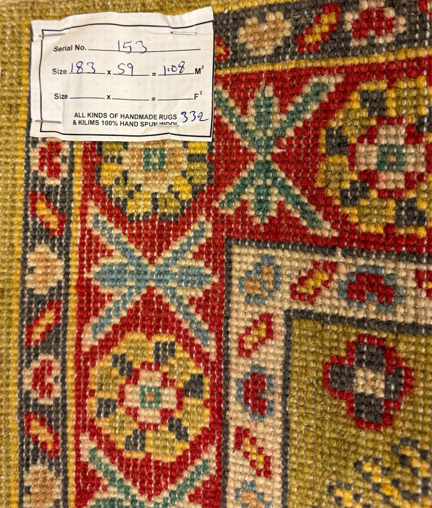 Afghaanse Kazak Loper 59 x 183 CM