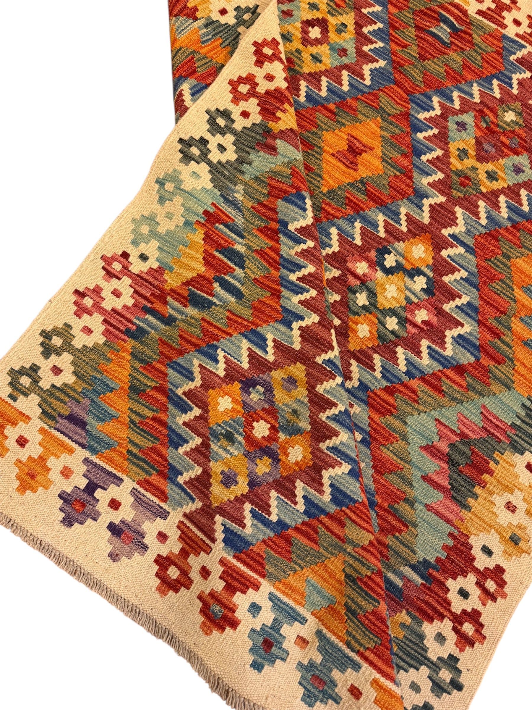 AFGHAANSE KELIM 126 X 173 CM