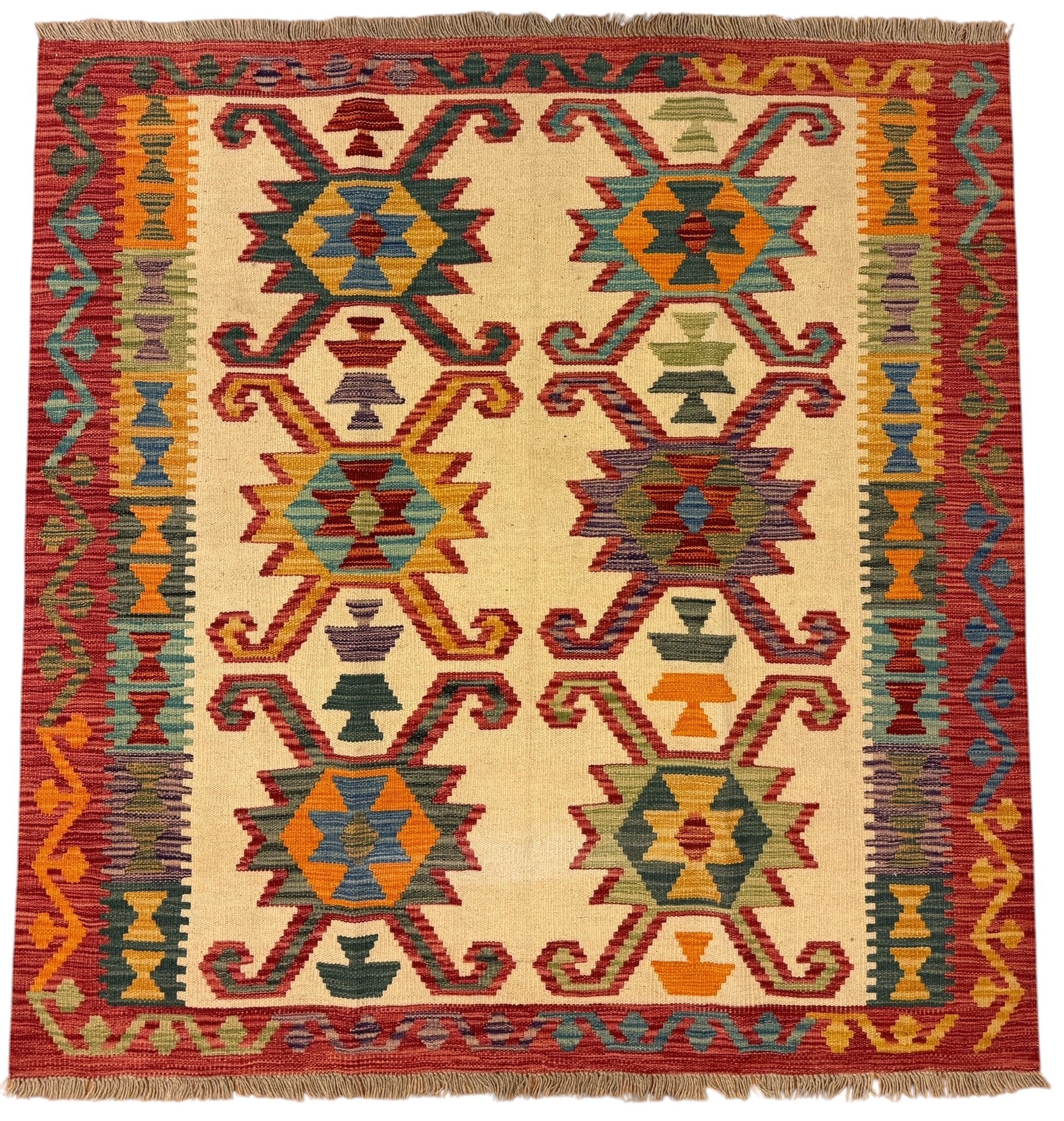 AFGHAANSE KELIM 148 X 153 CM