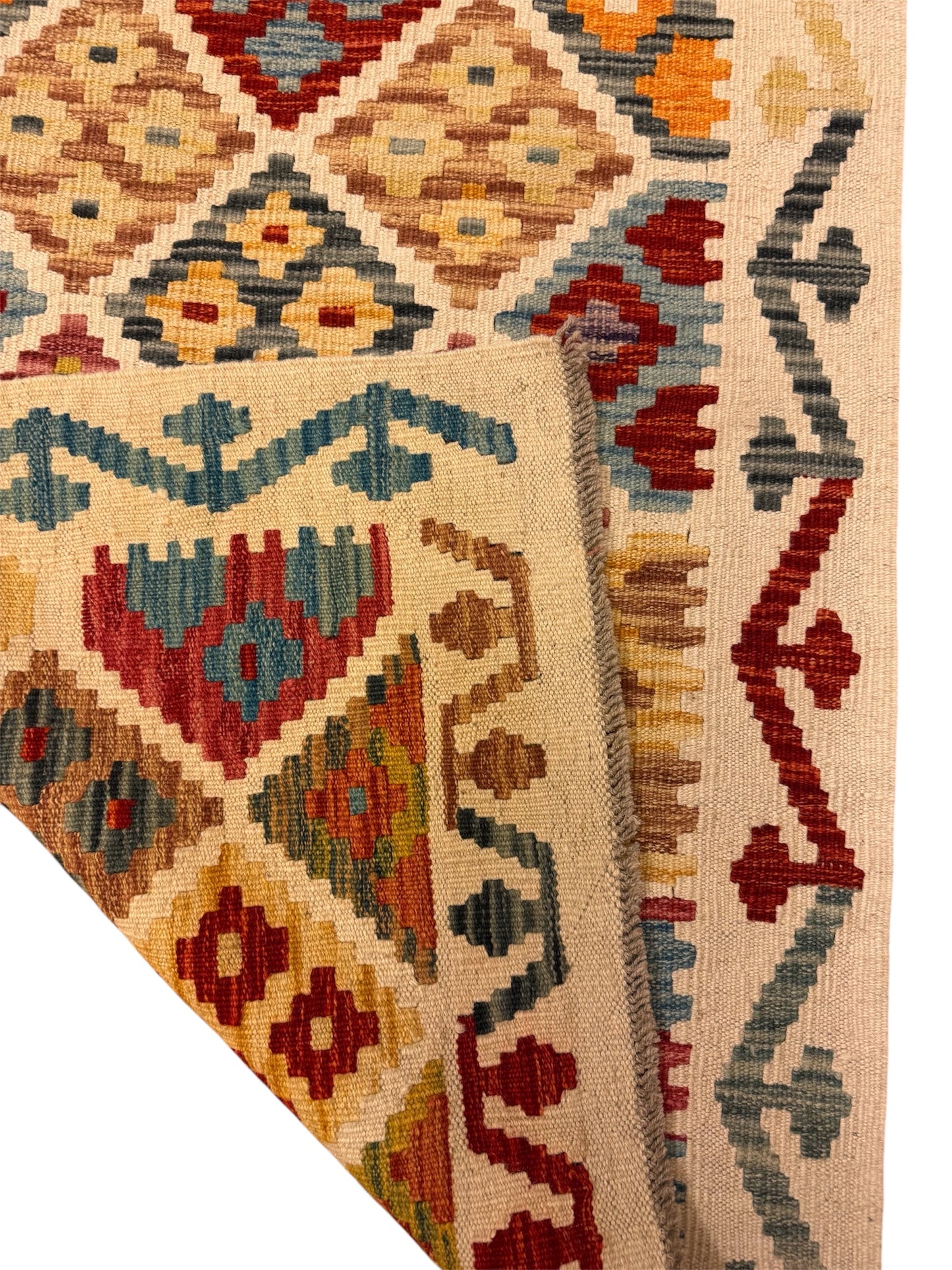 Handgeweven Afghaanse Kelim 86 x 152 cm | 100% Schapenwol
