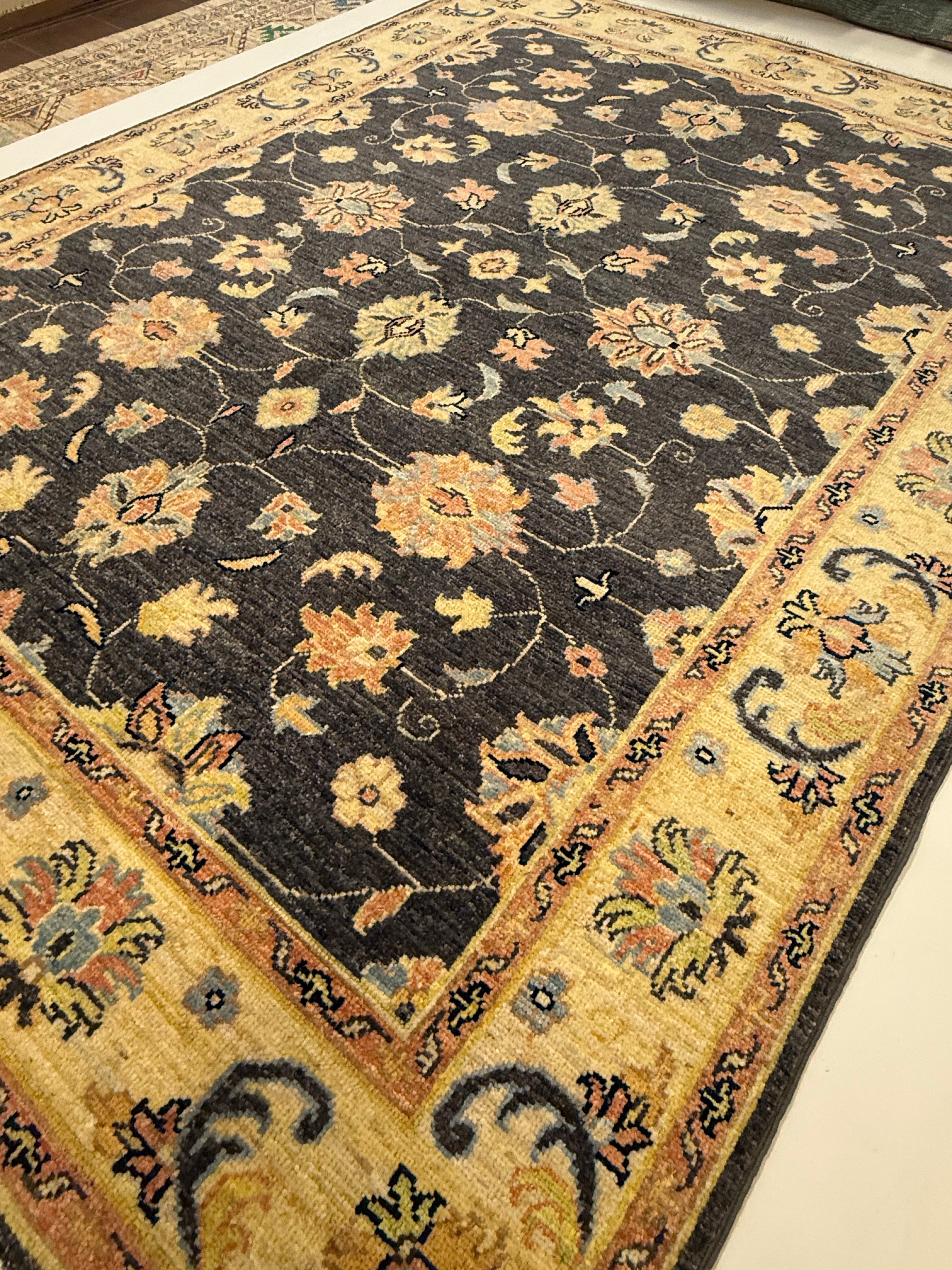 Afghaans Handgeknoopt Ziegler Tapijt 155 x 204 cm