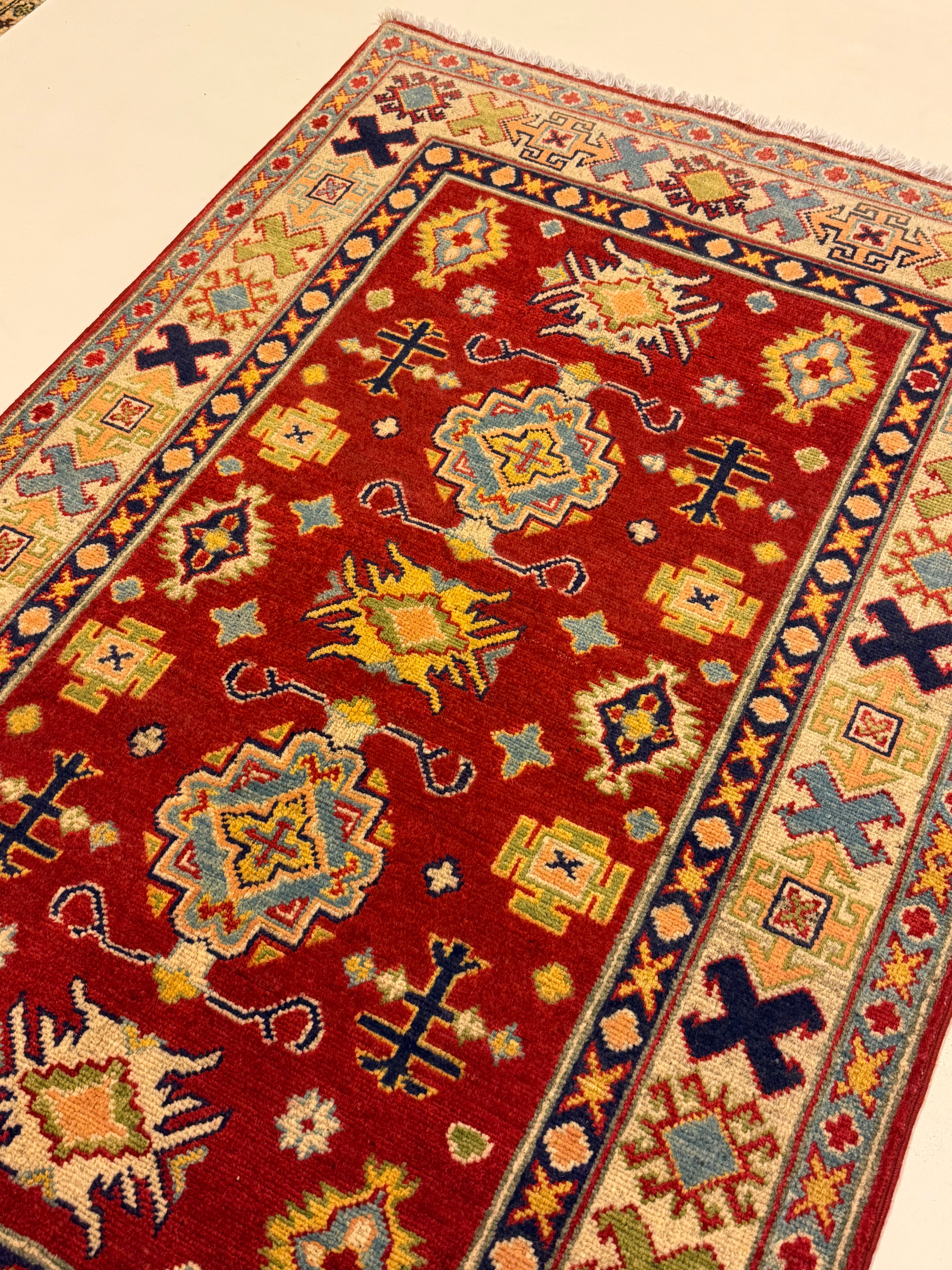 Kazak Tapijt 0.98 X 160 CM