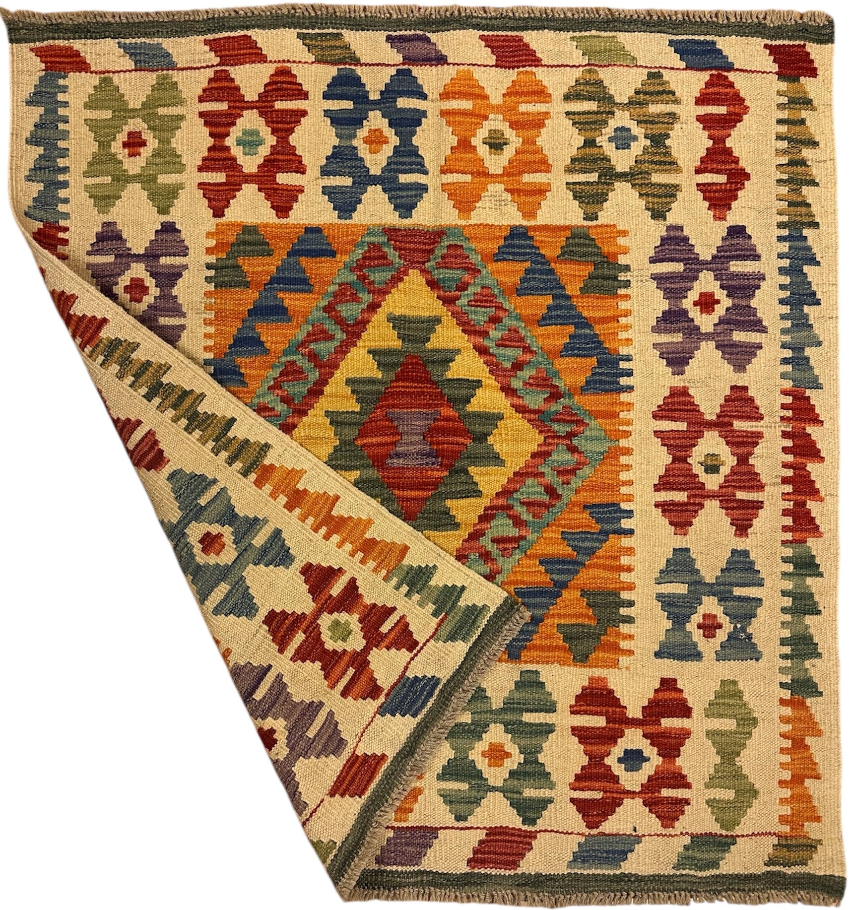 AFGHAANSE KELIM 98 X 104 CM