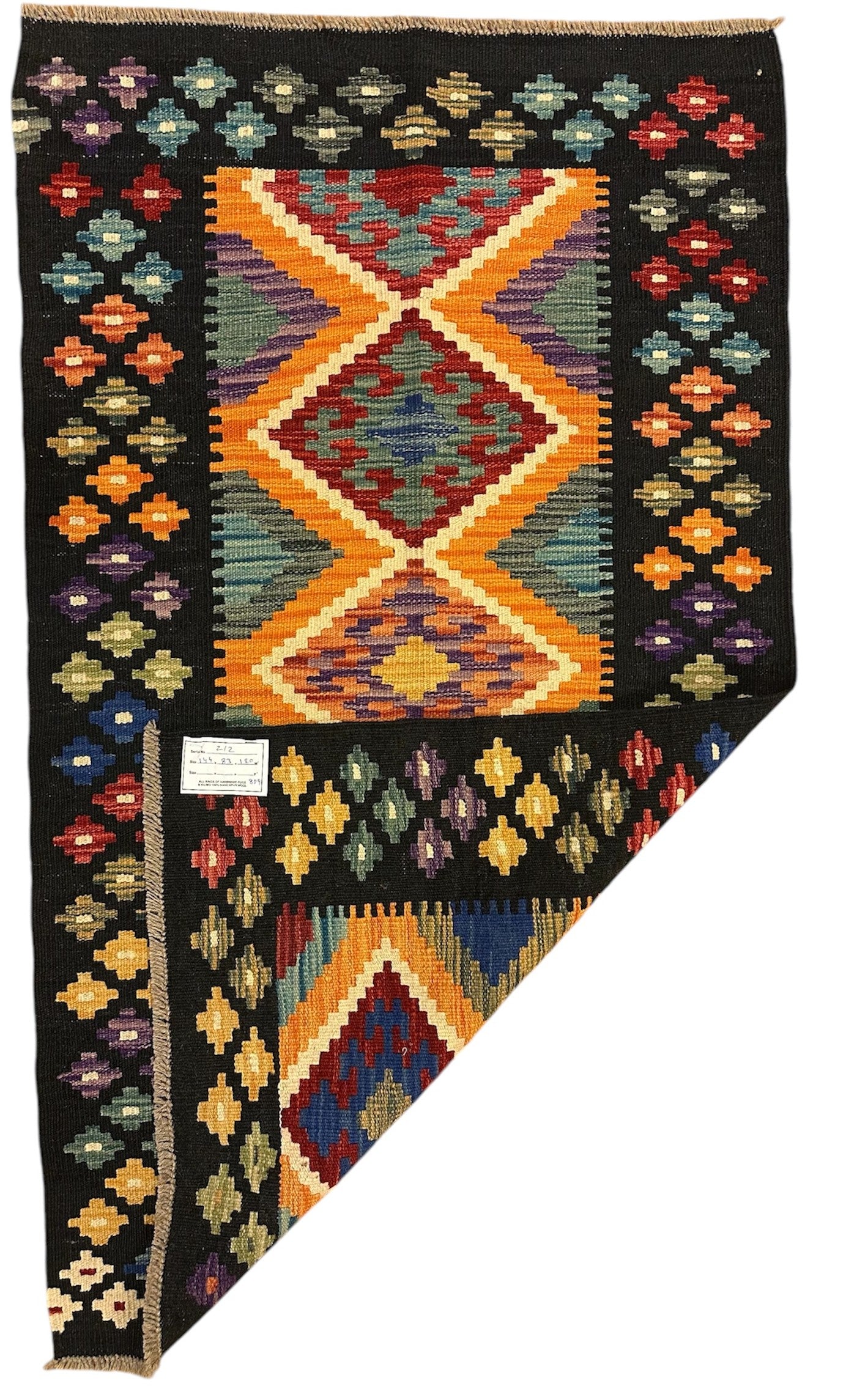 Handgeweven Afghaanse Kelim 83 x 144 cm | 100% Schapenwol