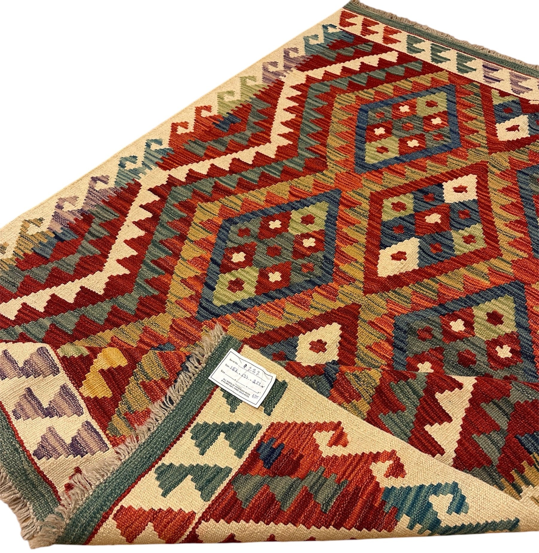 AFGHAANSE KELIM 134 X 187 CM