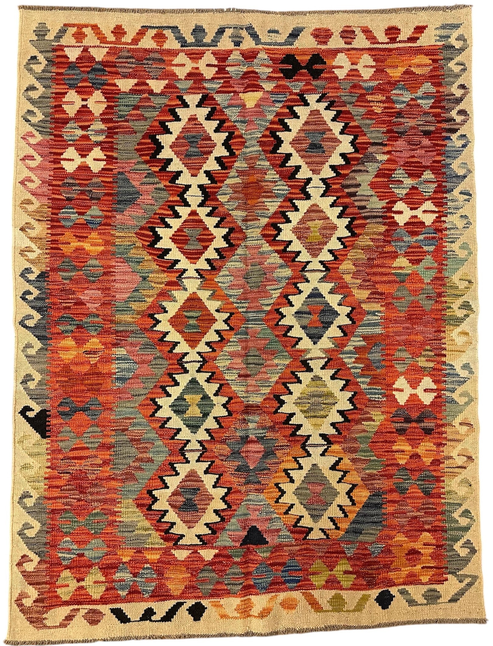 AFGHAANSE KELIM 135 X 179 CM