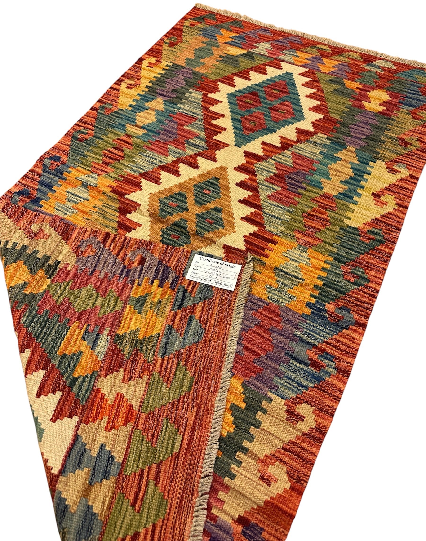 AFGHAANSE KELIM 79 X 147 CM