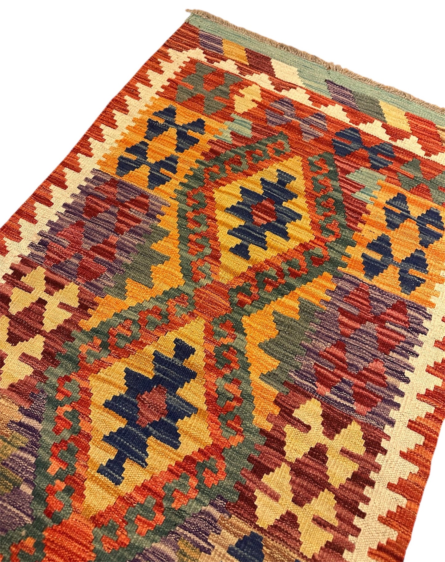 Afghaanse Kelim 79 x 146 cm – Handgeweven Wol
