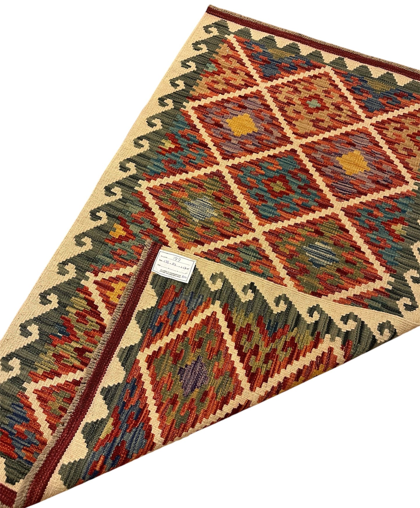 Handgeweven Kelim 84 x 139 CM