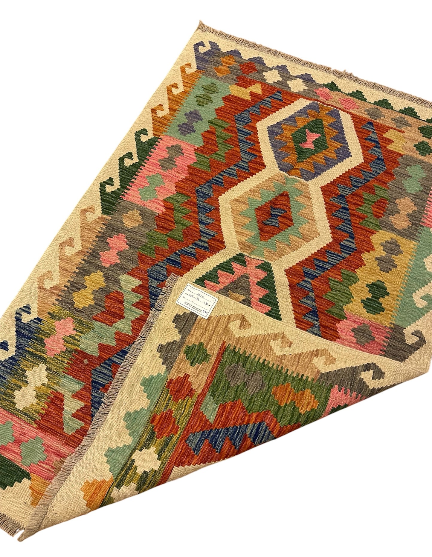 Afghaans Handgeweven Kelim Tapijt 99 x 148 cm | 100% Schapenwol