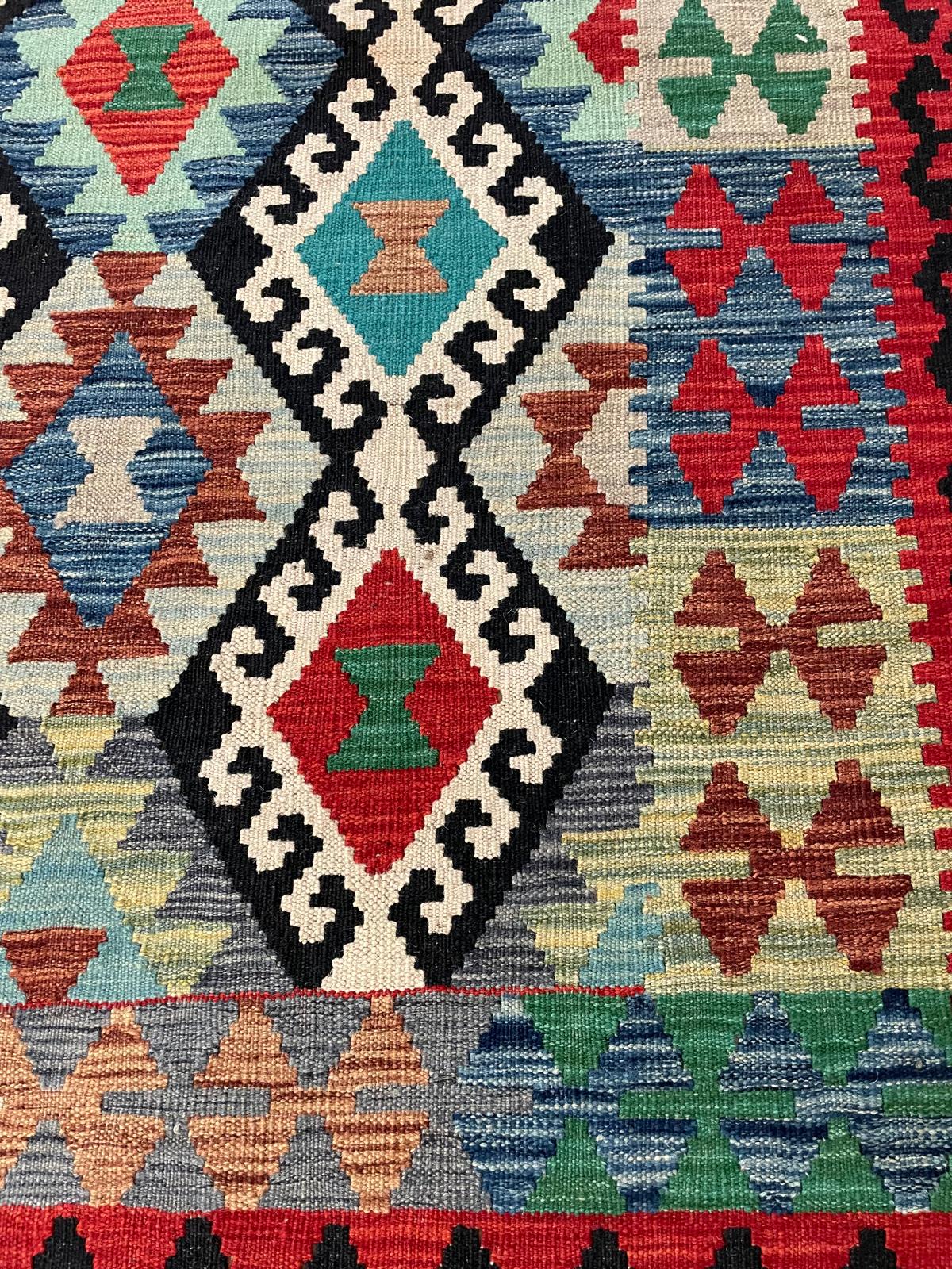 Afghaanse Kelim 203 x 300 cm – Handgeweven 100% Wol