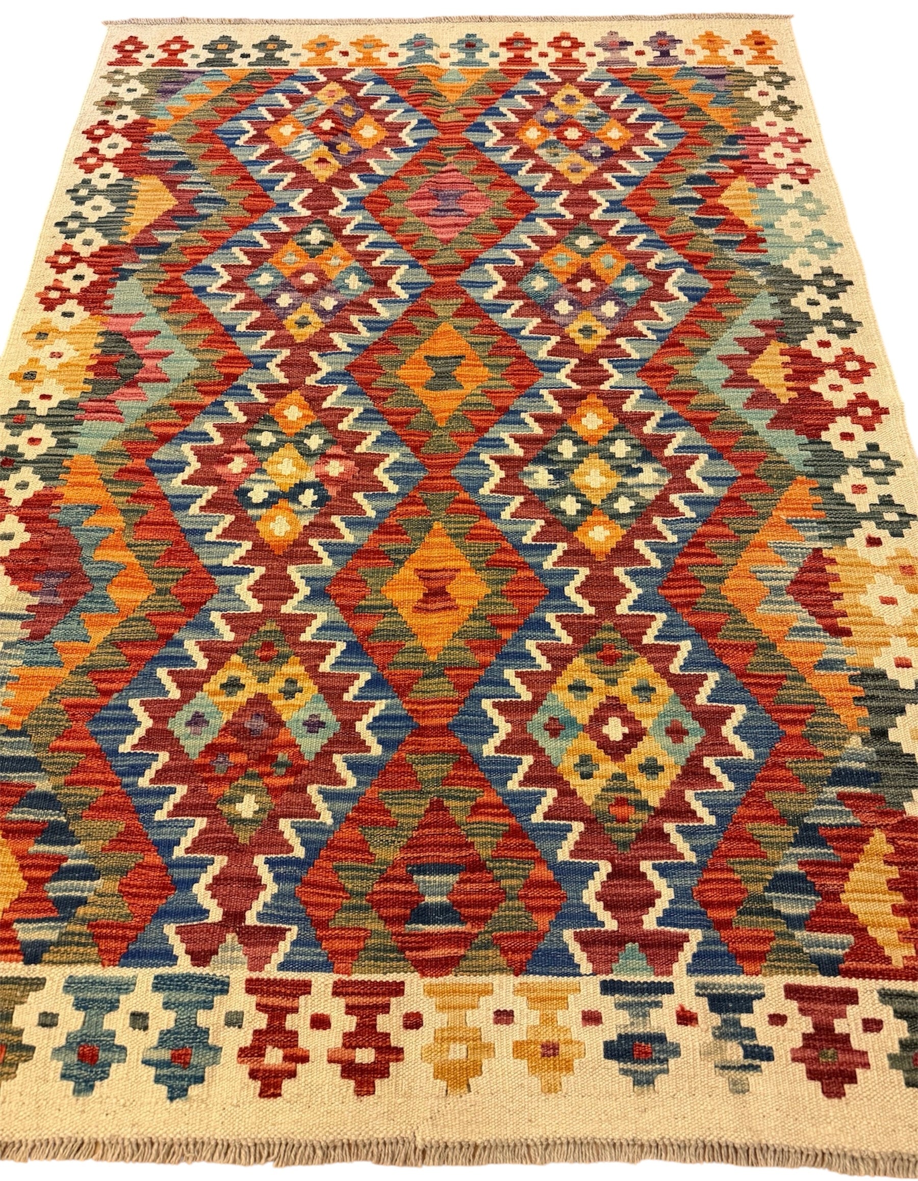 AFGHAANSE KELIM 126 X 173 CM