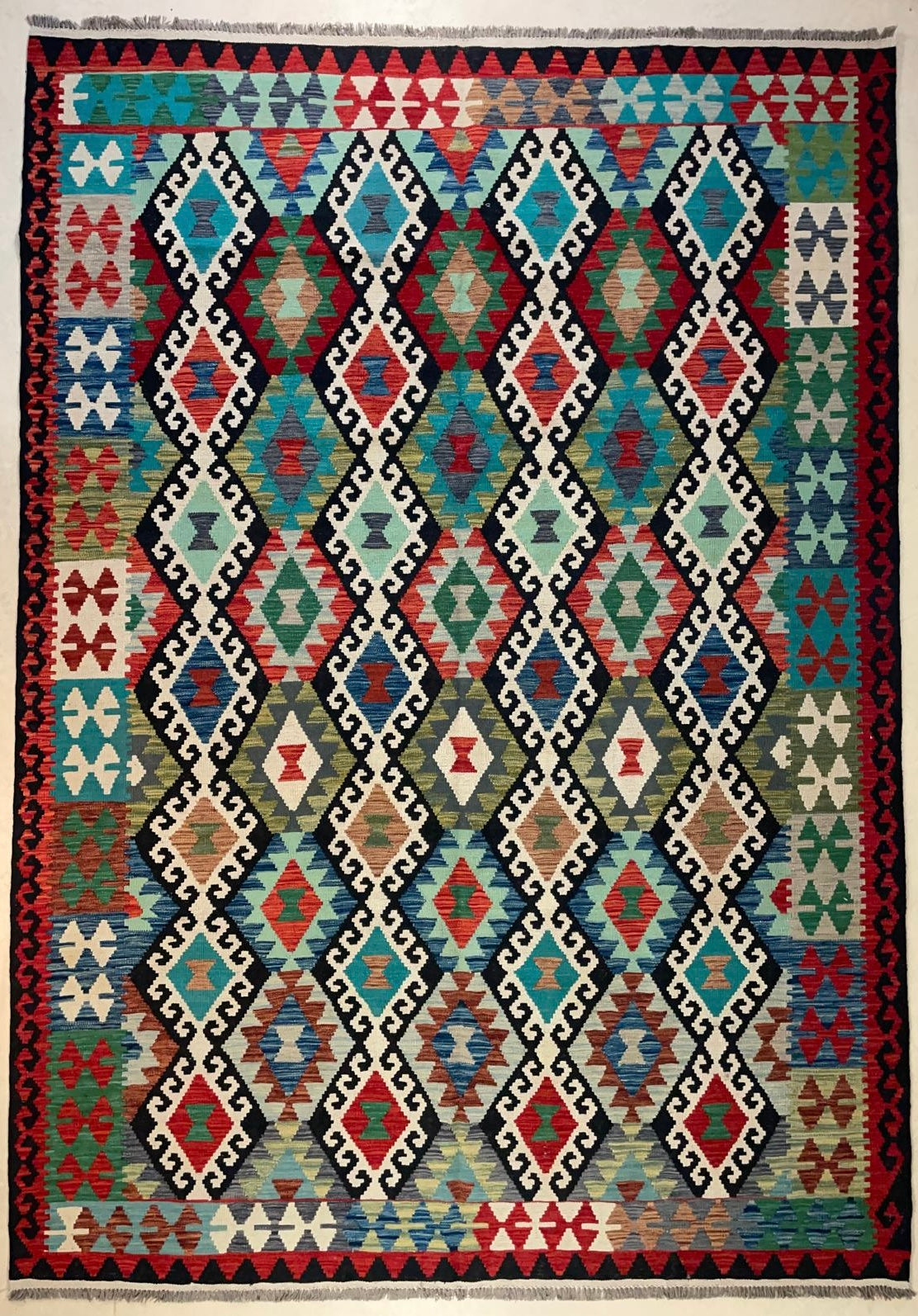 Afghaanse Kelim 203 x 300 cm – Handgeweven 100% Wol