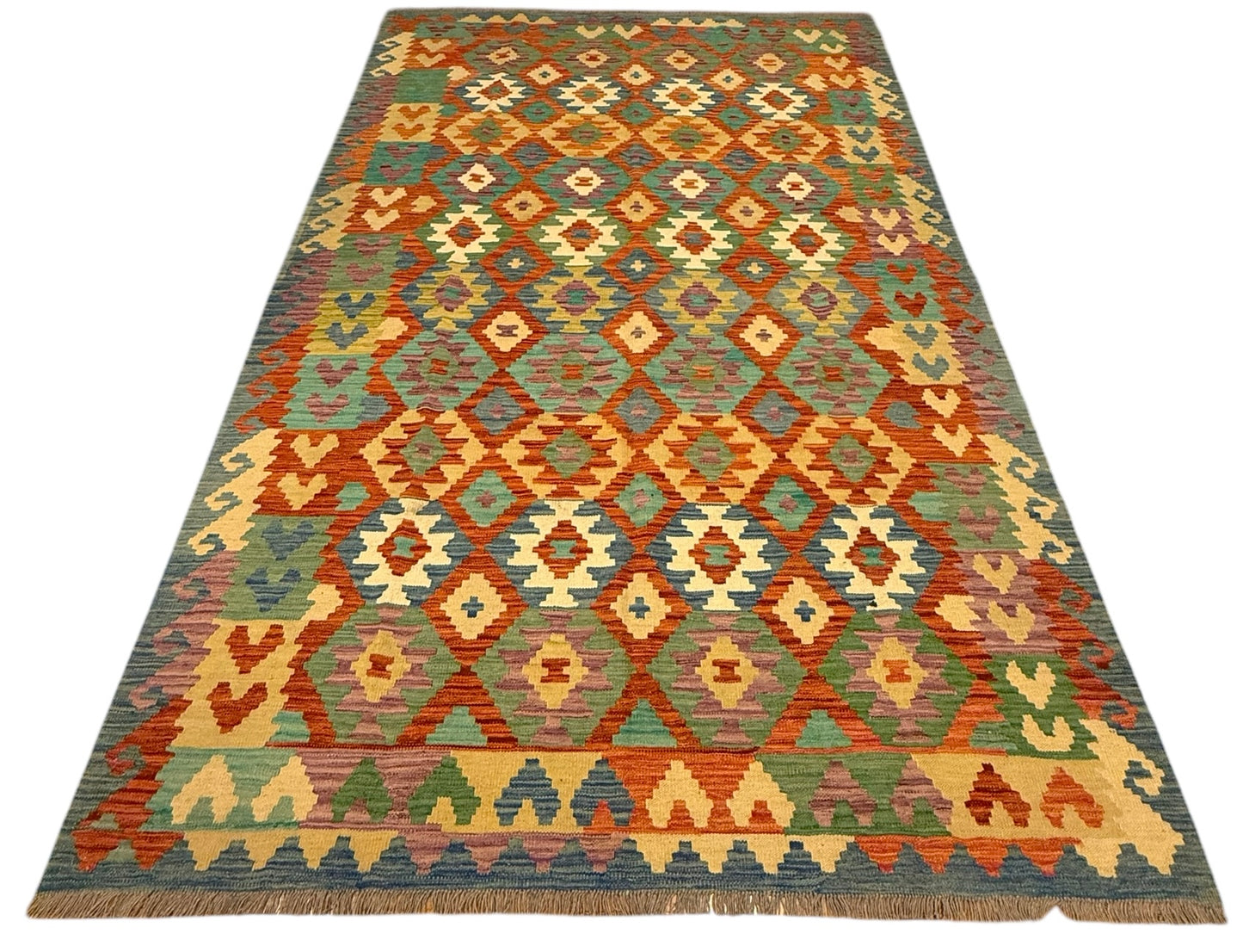 Afghaanse Kelim 204 x 300 cm – Handgeweven Wol