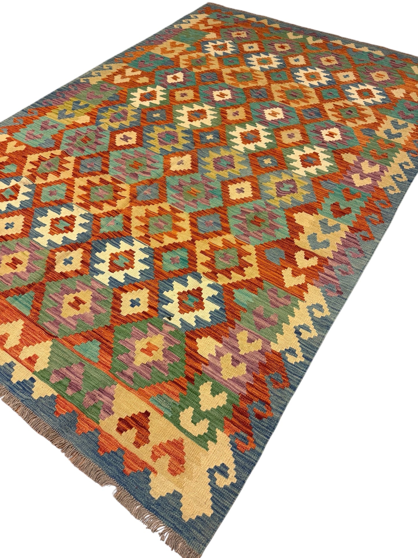 Afghaanse Kelim 204 x 300 cm – Handgeweven Wol