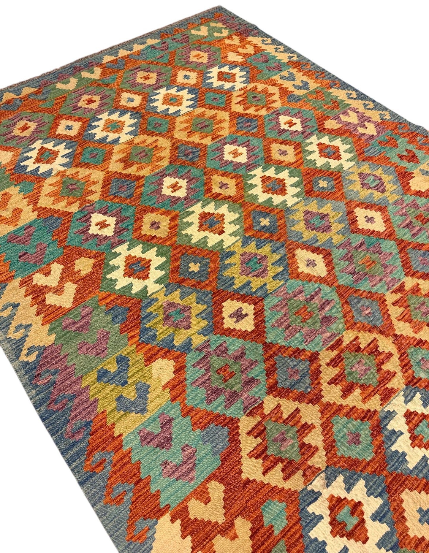 Afghaanse Kelim 204 x 300 cm – Handgeweven Wol