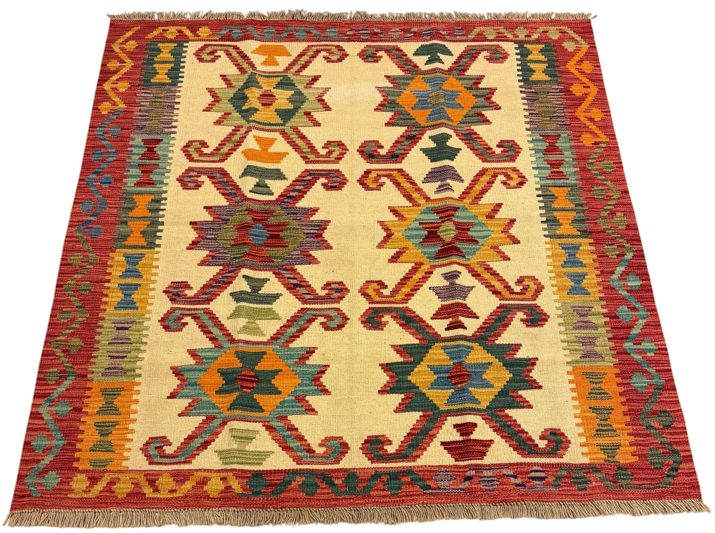 AFGHAANSE KELIM 148 X 153 CM