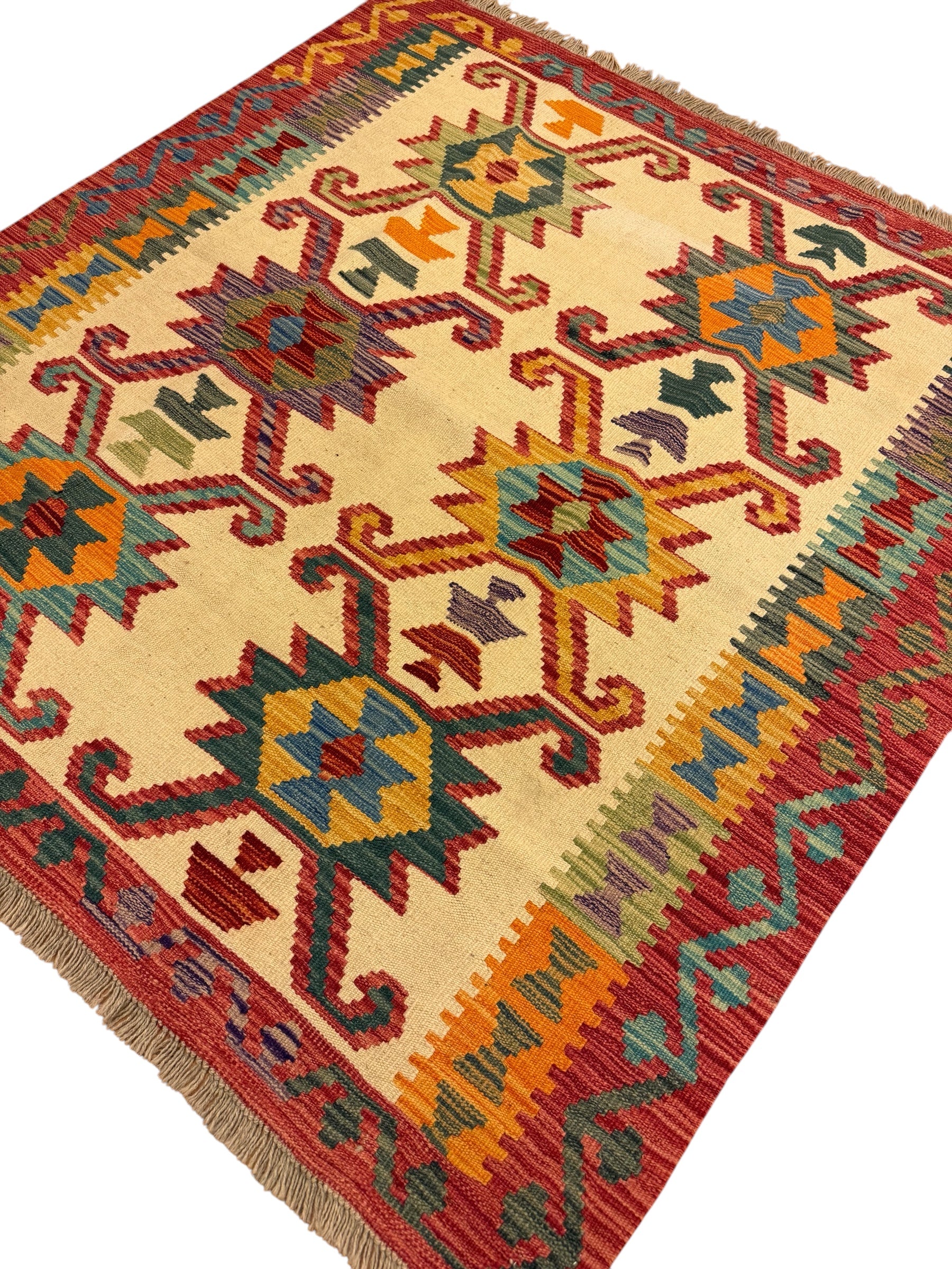 AFGHAANSE KELIM 148 X 153 CM