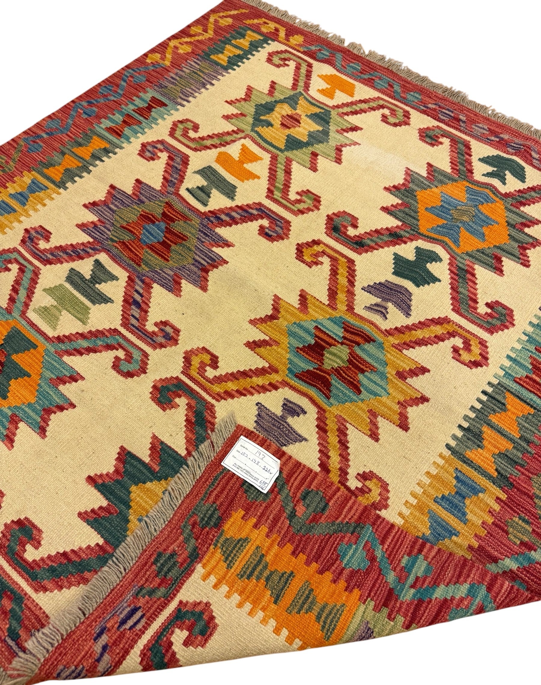 AFGHAANSE KELIM 148 X 153 CM