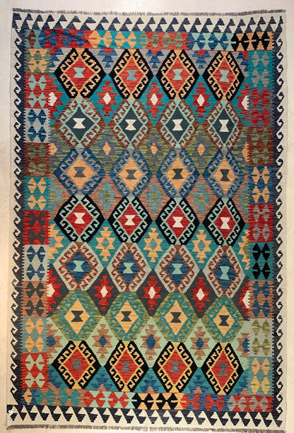 Afghaanse Kelim 197 x 297 cm – Handgeweven Wol