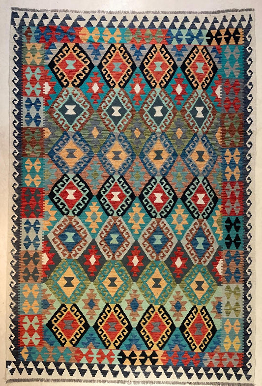 Afghaanse Kelim 197 x 297 cm – Handgeweven Wol