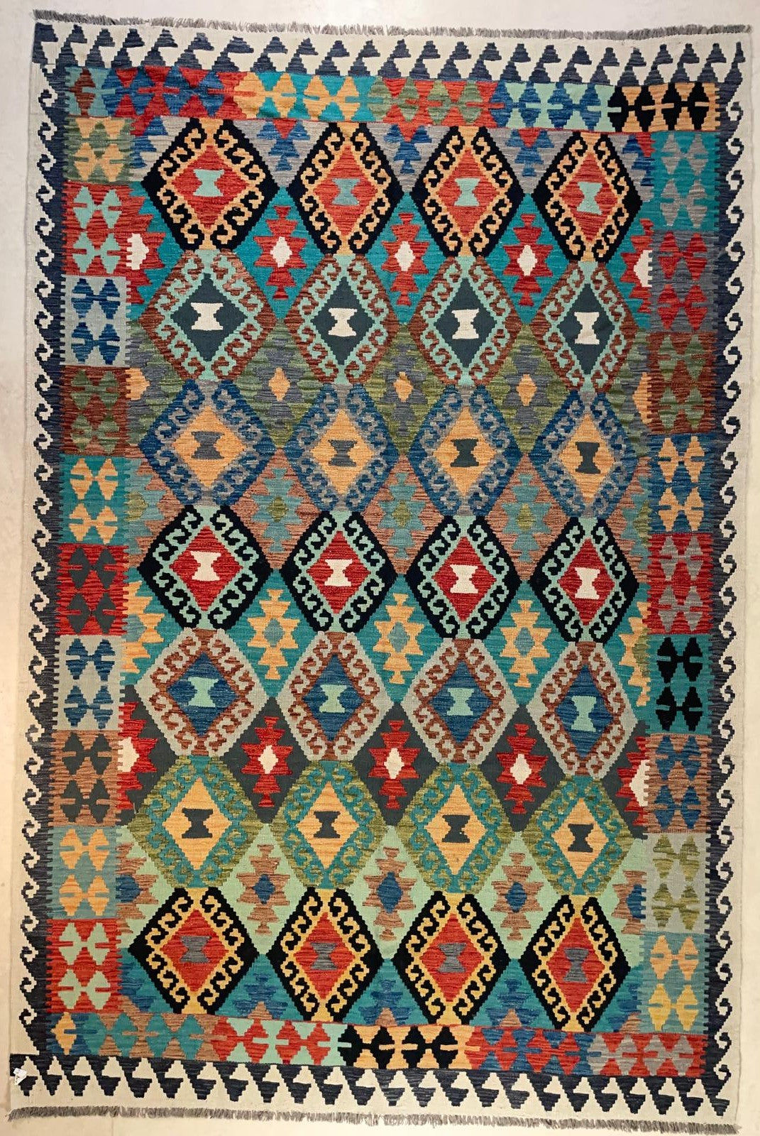 Afghaanse Kelim 197 x 297 cm – Handgeweven Wol