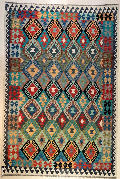 Afghaanse Kelim 197 x 297 cm – Handgeweven Wol