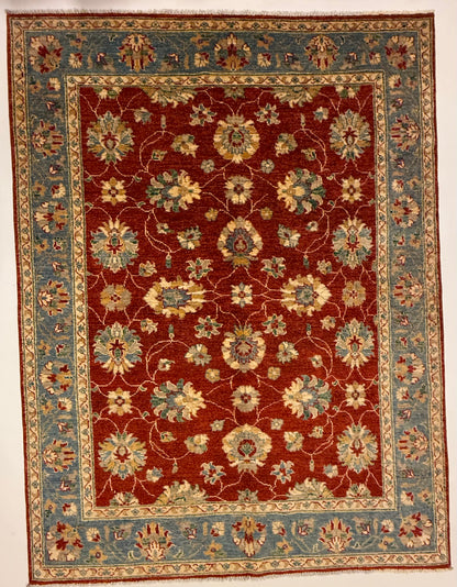 Afghaans Handgeknoopt Ziegler Farahan Tapijt 151 x 198 cm