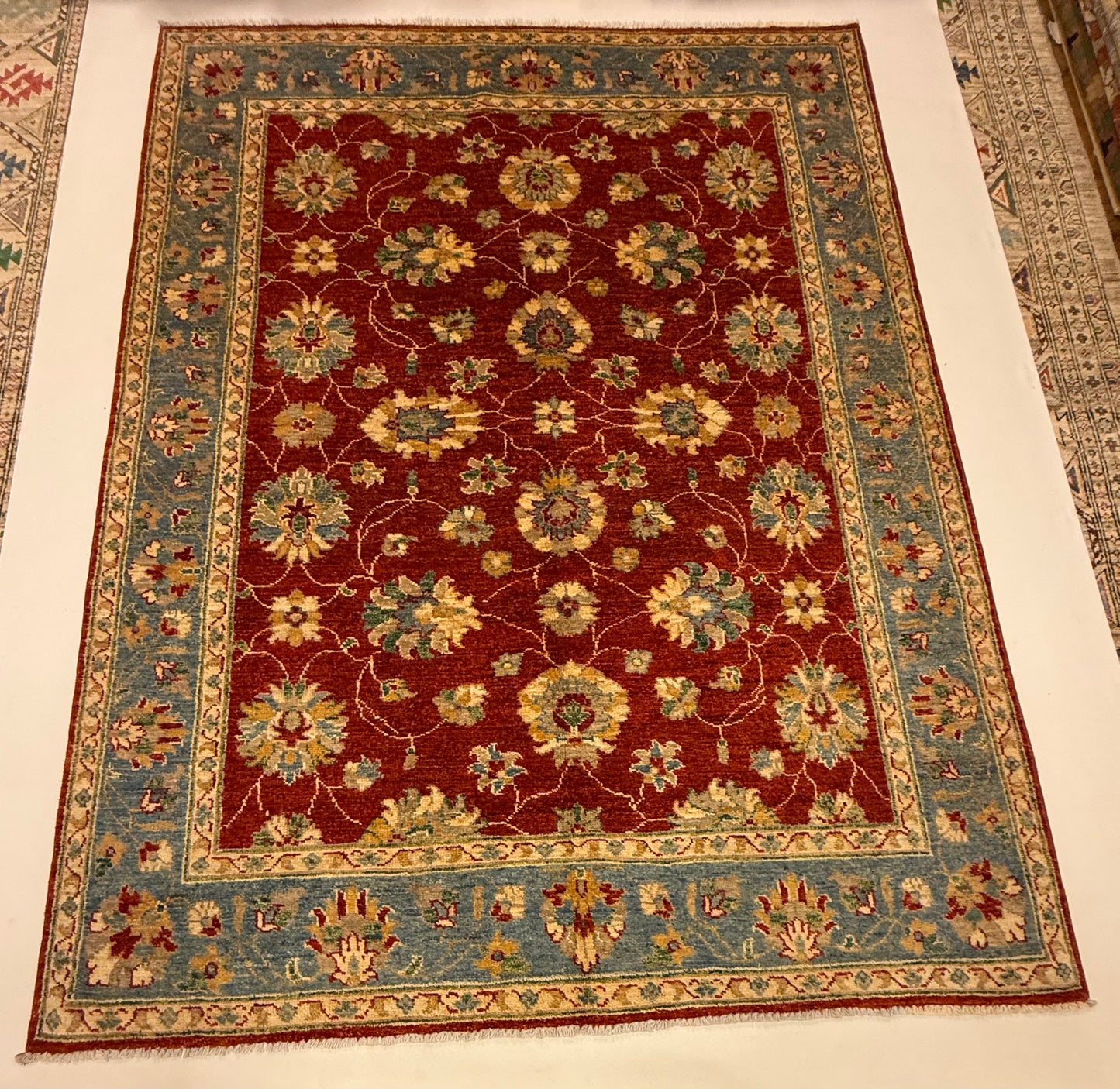 Afghaans Handgeknoopt Ziegler Farahan Tapijt 151 x 198 cm