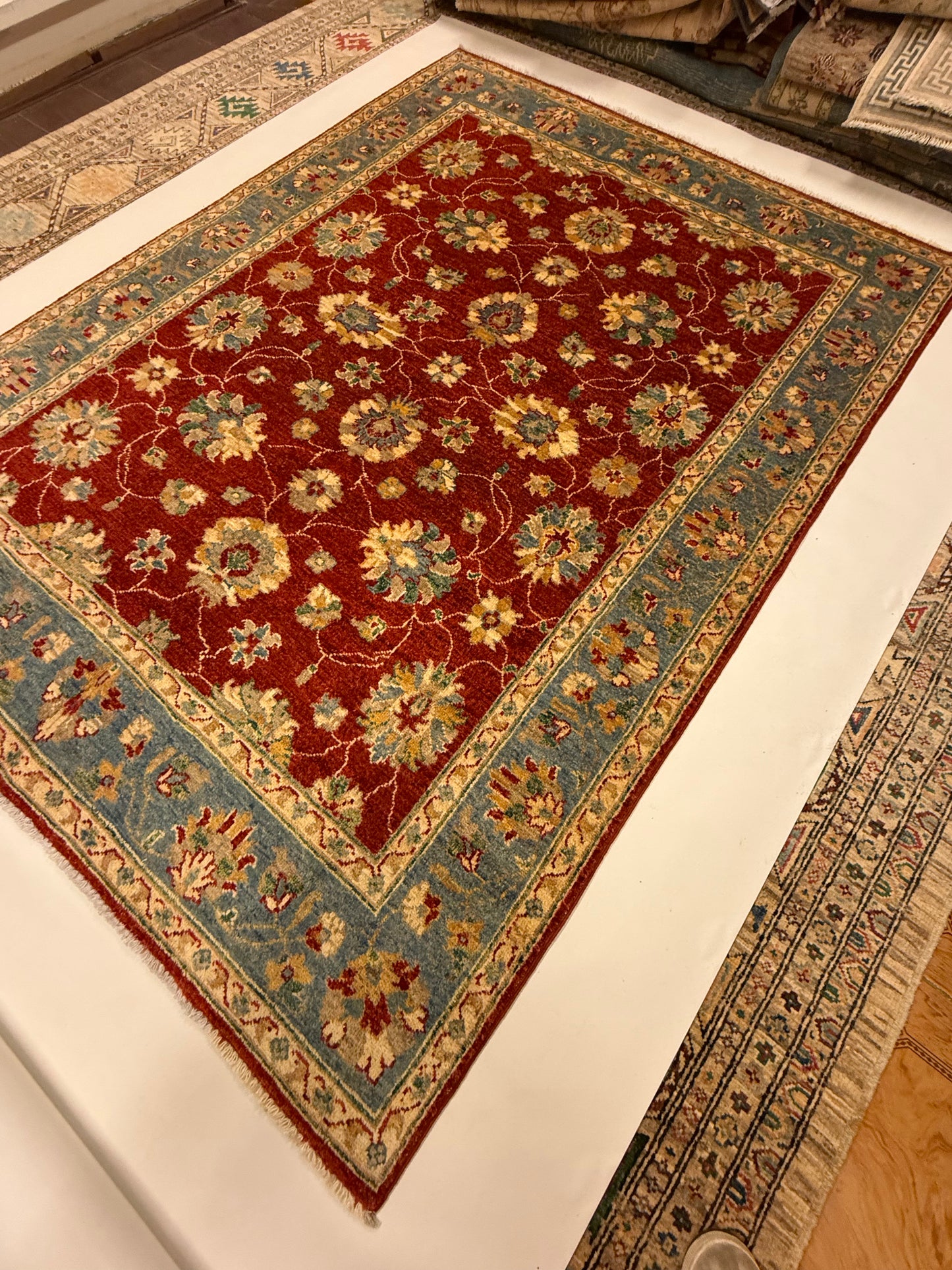Afghaans Handgeknoopt Ziegler Farahan Tapijt 151 x 198 cm