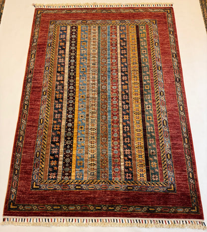 Afghaans Handgeknoopt Khurjin Tapijt 128 x 180 cm