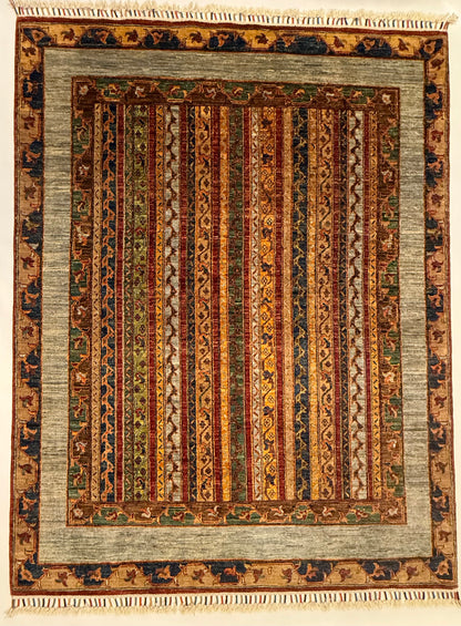 Handgemaakt Khorjin Tapijt 154 x 201 cm – Afghaans Handgeknoopt Wol