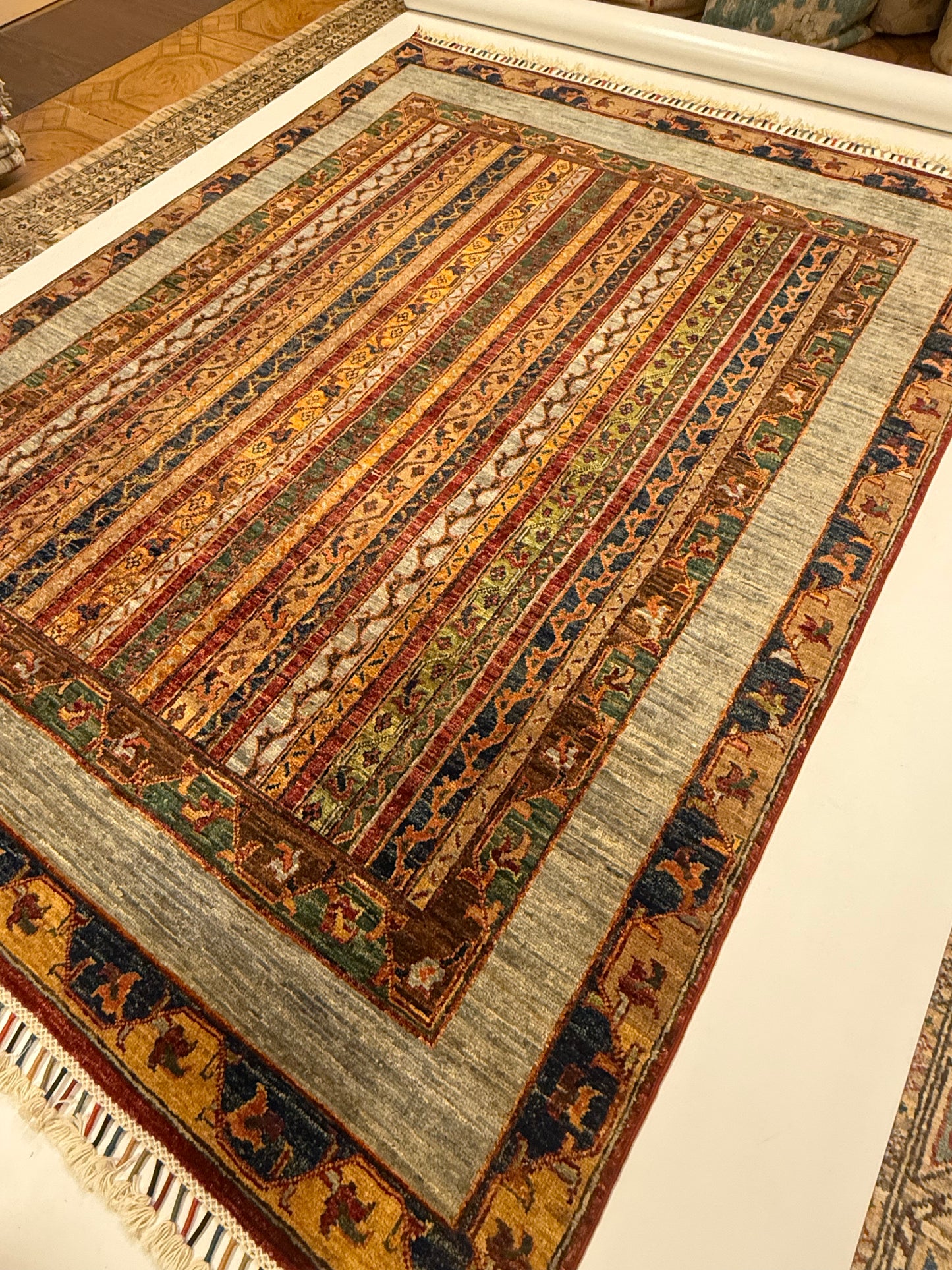 Handgemaakt Khorjin Tapijt 154 x 201 cm – Afghaans Handgeknoopt Wol