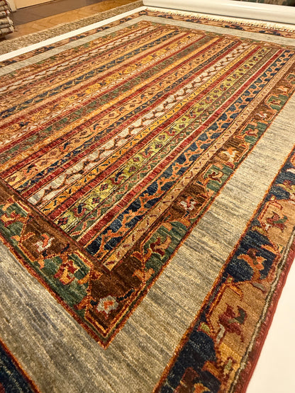 Handgemaakt Khorjin Tapijt 154 x 201 cm – Afghaans Handgeknoopt Wol