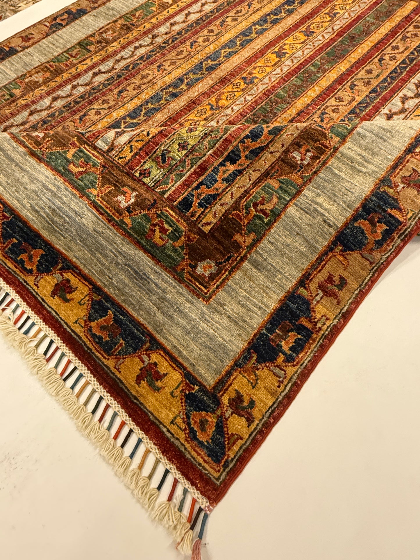 Handgemaakt Khorjin Tapijt 154 x 201 cm – Afghaans Handgeknoopt Wol