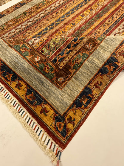 Handgemaakt Khorjin Tapijt 154 x 201 cm – Afghaans Handgeknoopt Wol