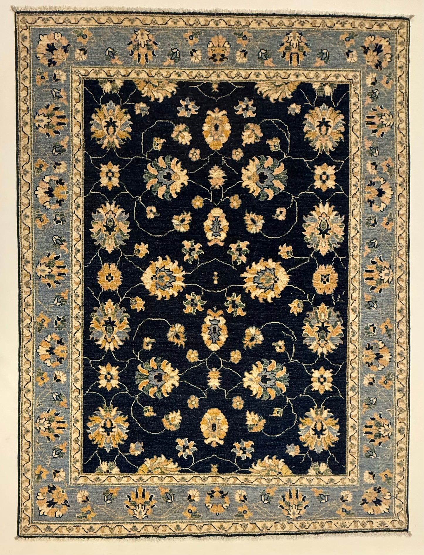 Afghaans Handgeknoopt Ziegler Tapijt 154 x 205 cm