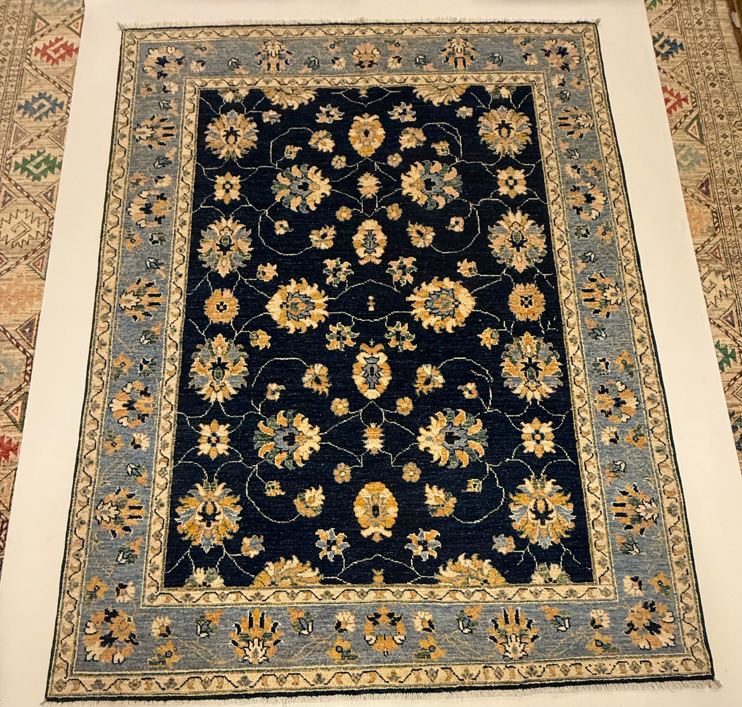 Afghaans Handgeknoopt Ziegler Tapijt 154 x 205 cm