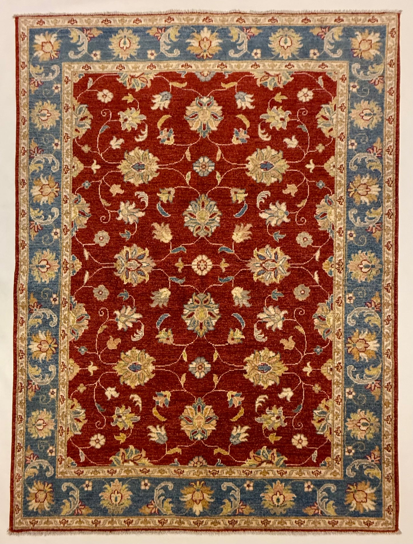 Farahan Ziegler Tapijt 147 x 198 cm – Handgeknoopt Afghaans Wol