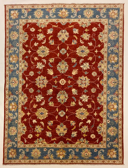 Farahan Ziegler Tapijt 147 x 198 cm – Handgeknoopt Afghaans Wol