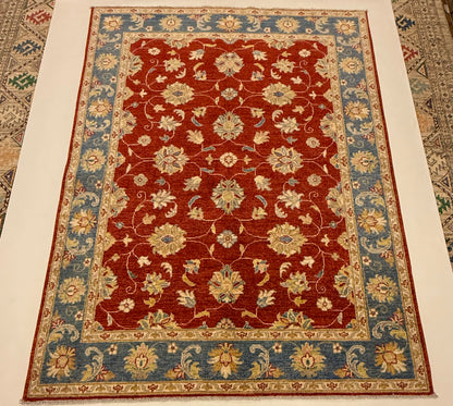 Farahan Ziegler Tapijt 147 x 198 cm – Handgeknoopt Afghaans Wol