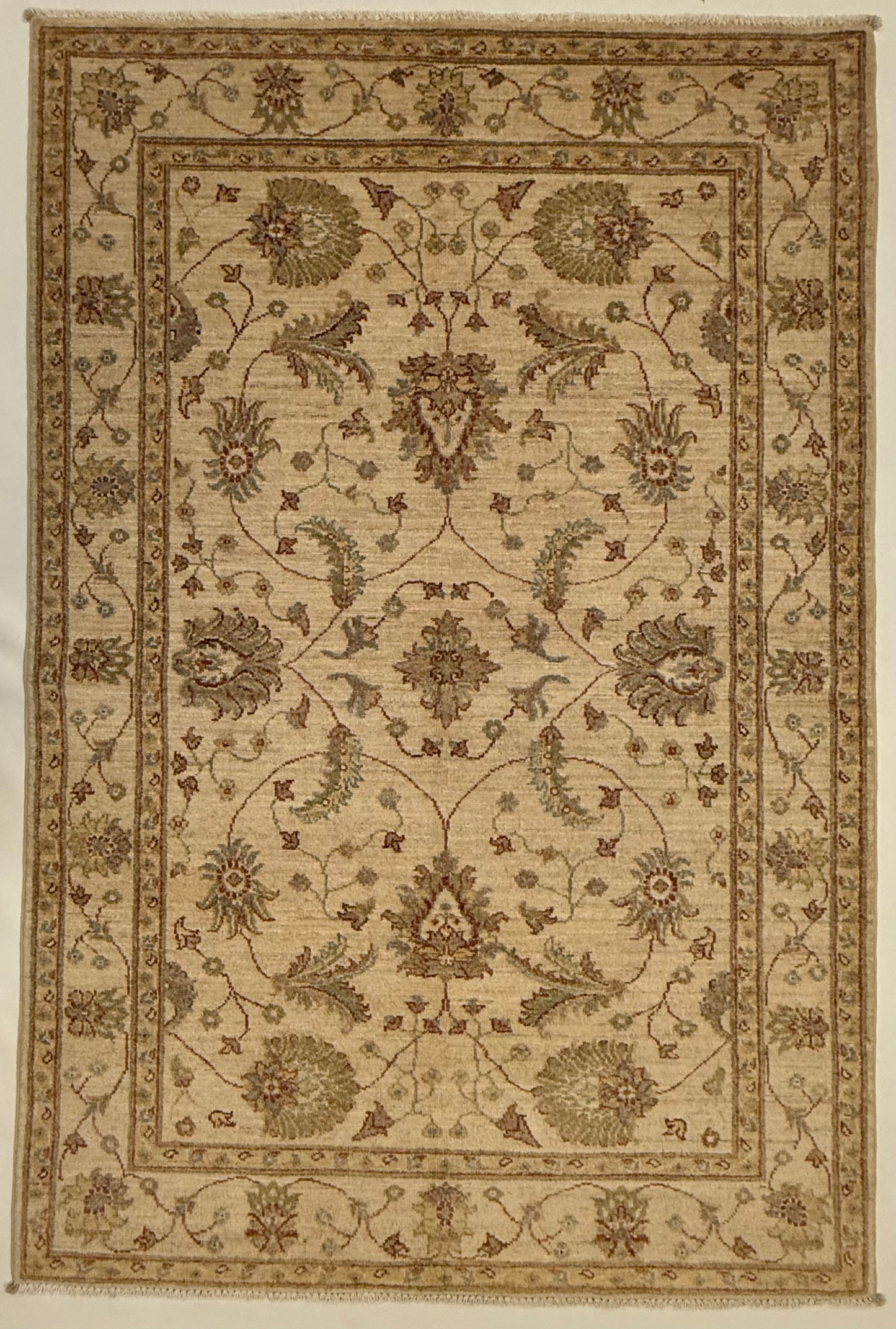 Afghaans Handgeknoopt Ziegler Tapijt 121 x 183 cm