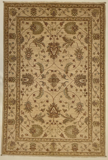 Afghaans Handgeknoopt Ziegler Tapijt 121 x 183 cm