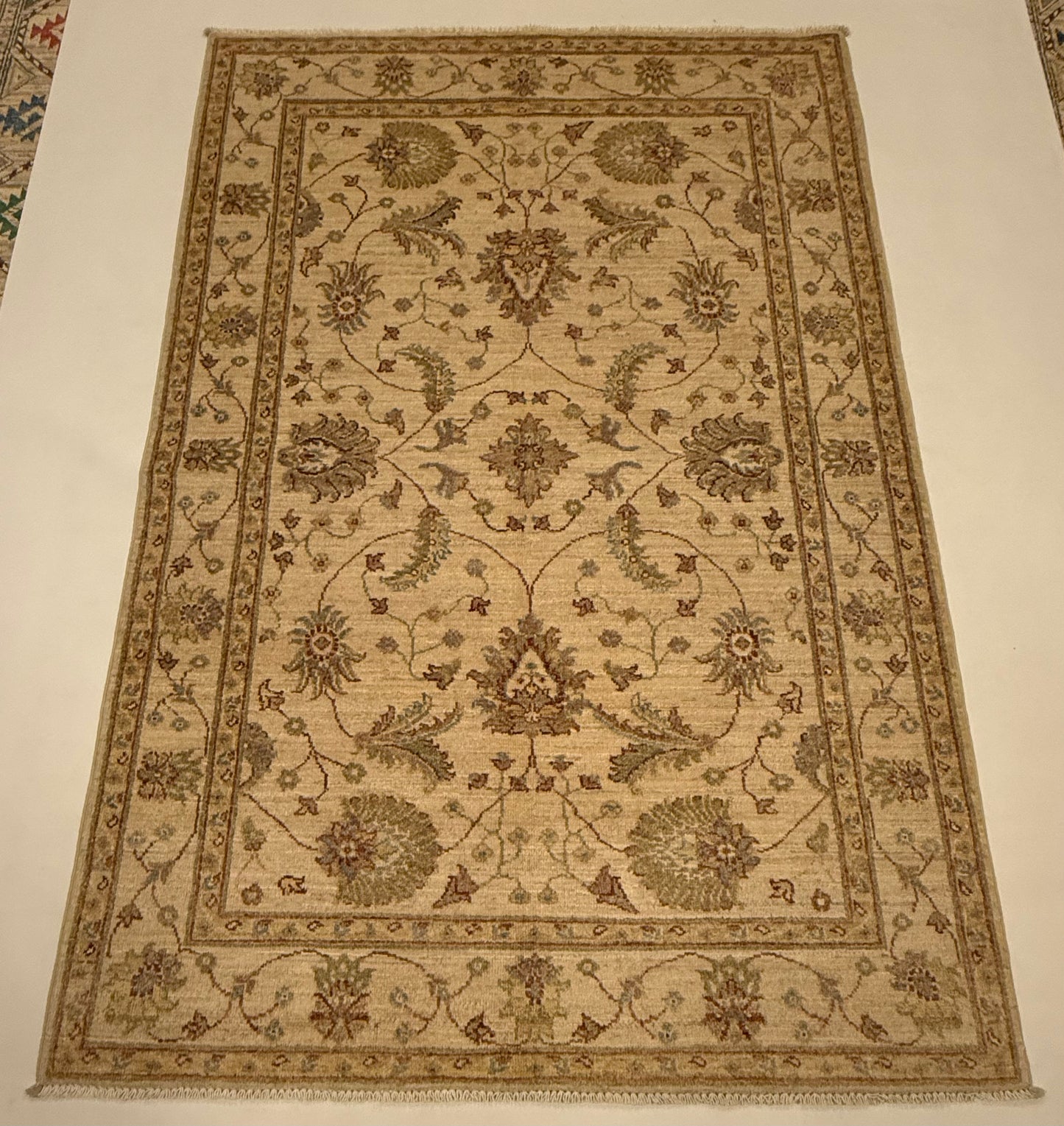 Afghaans Handgeknoopt Ziegler Tapijt 121 x 183 cm