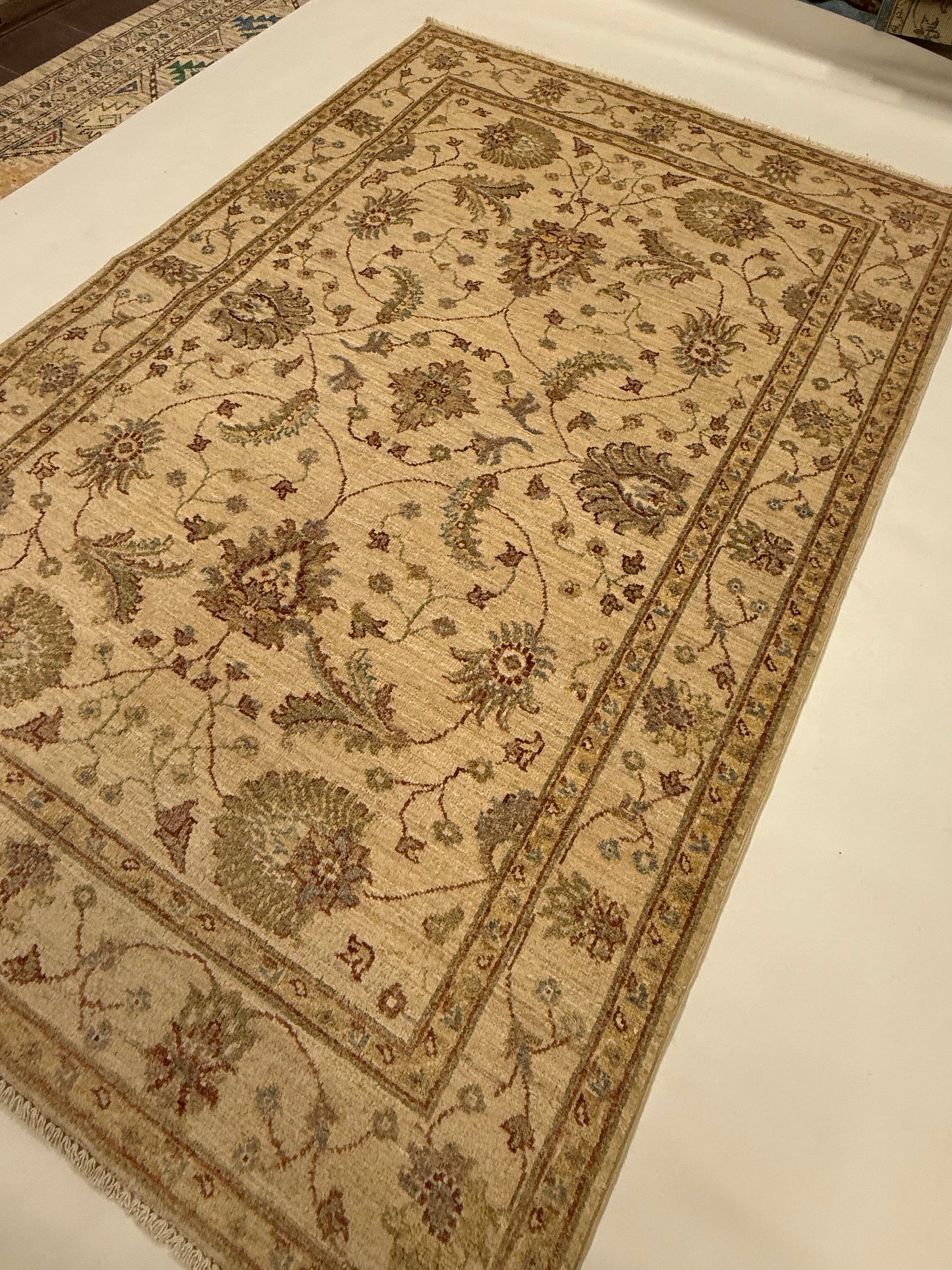 Afghaans Handgeknoopt Ziegler Tapijt 121 x 183 cm