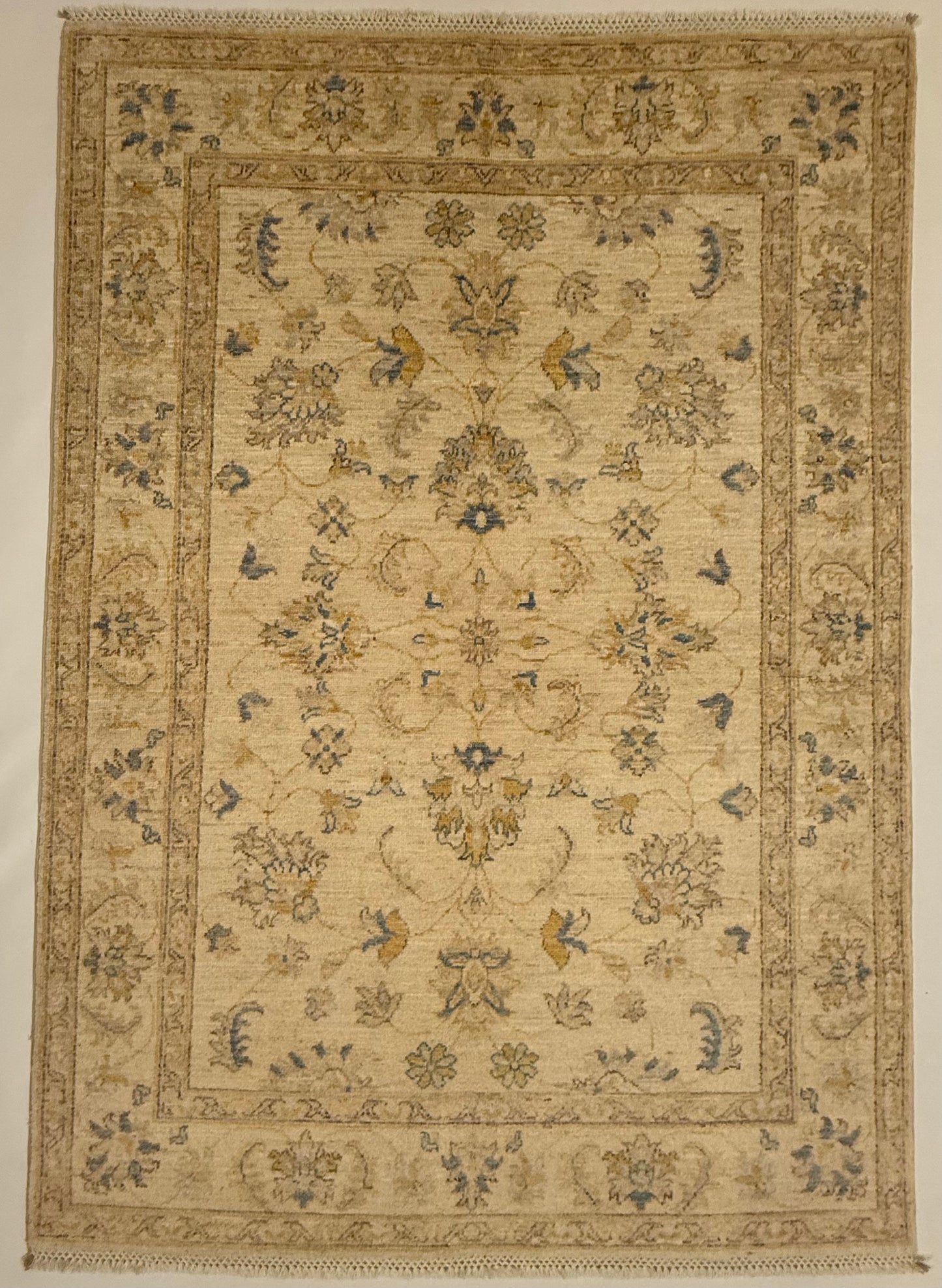 Afghaans Handgeknoopt Ziegler Tapijt 125 x 177 cm