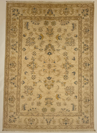 Afghaans Handgeknoopt Ziegler Tapijt 125 x 177 cm