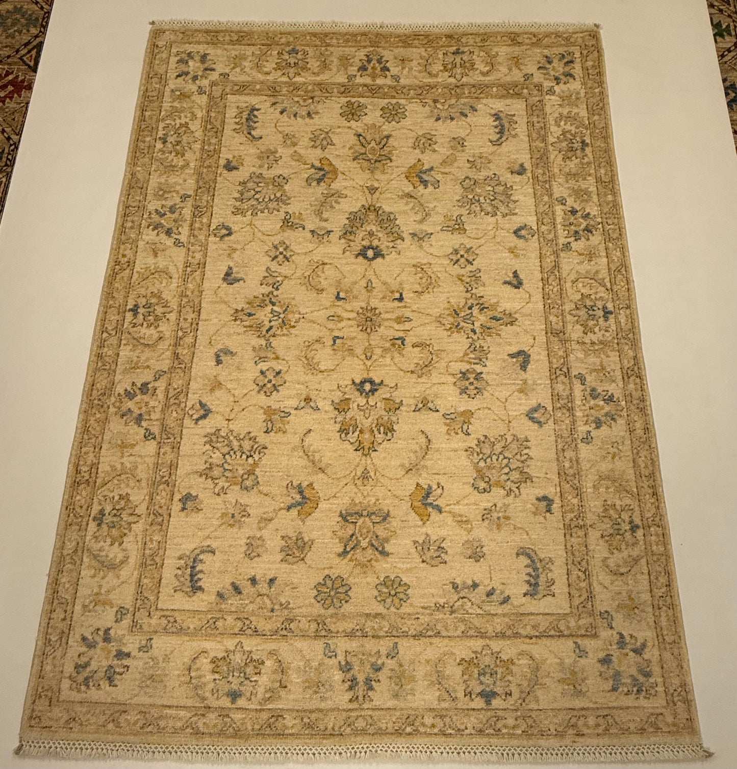 Afghaans Handgeknoopt Ziegler Tapijt 125 x 177 cm