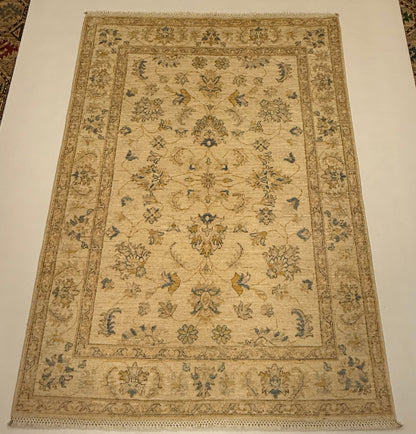 Afghaans Handgeknoopt Ziegler Tapijt 125 x 177 cm